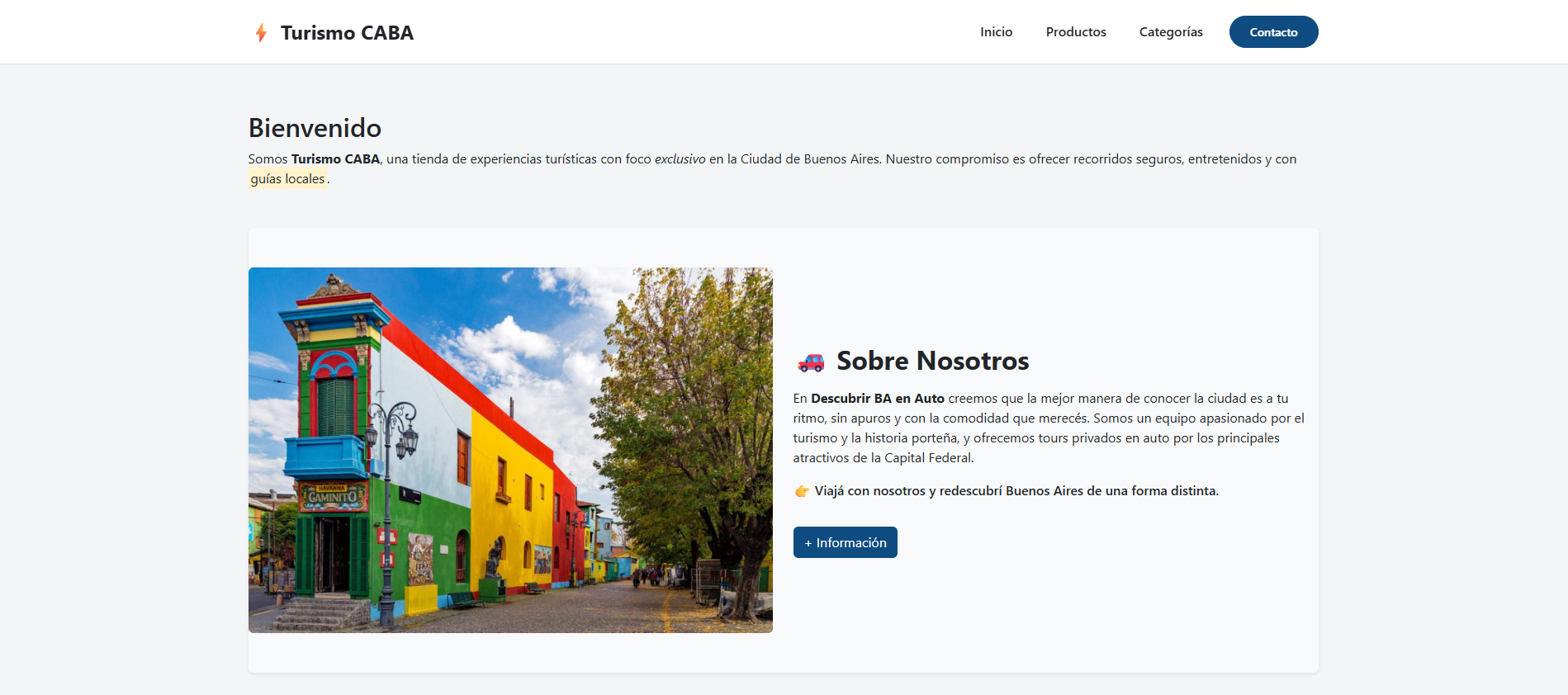 Plataforma de guía y turismo desarrollada por ZUVIX STUDIO